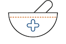 Pharmacy bowl icon.