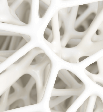 Illustration of a patient representing bone rebuilding outcomes